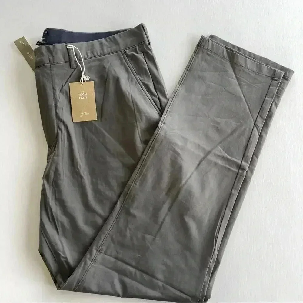 J crew 1040 athletic tapered tech pants Medford coal grey 36x32 NWT